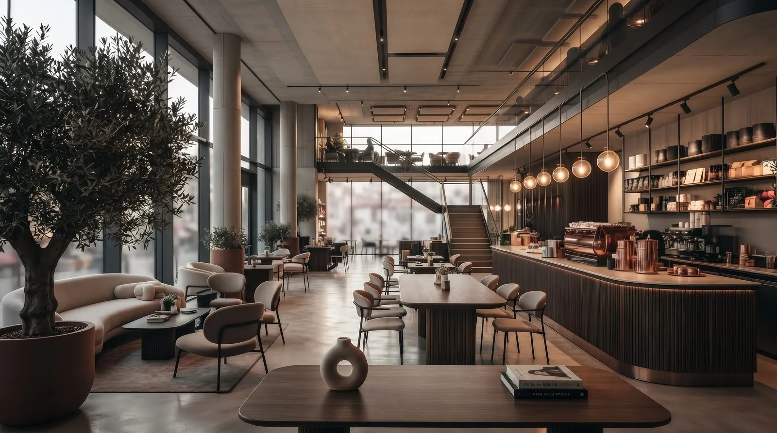 İstanbul kafe ve lounge alanı iç mekan tasarımı
