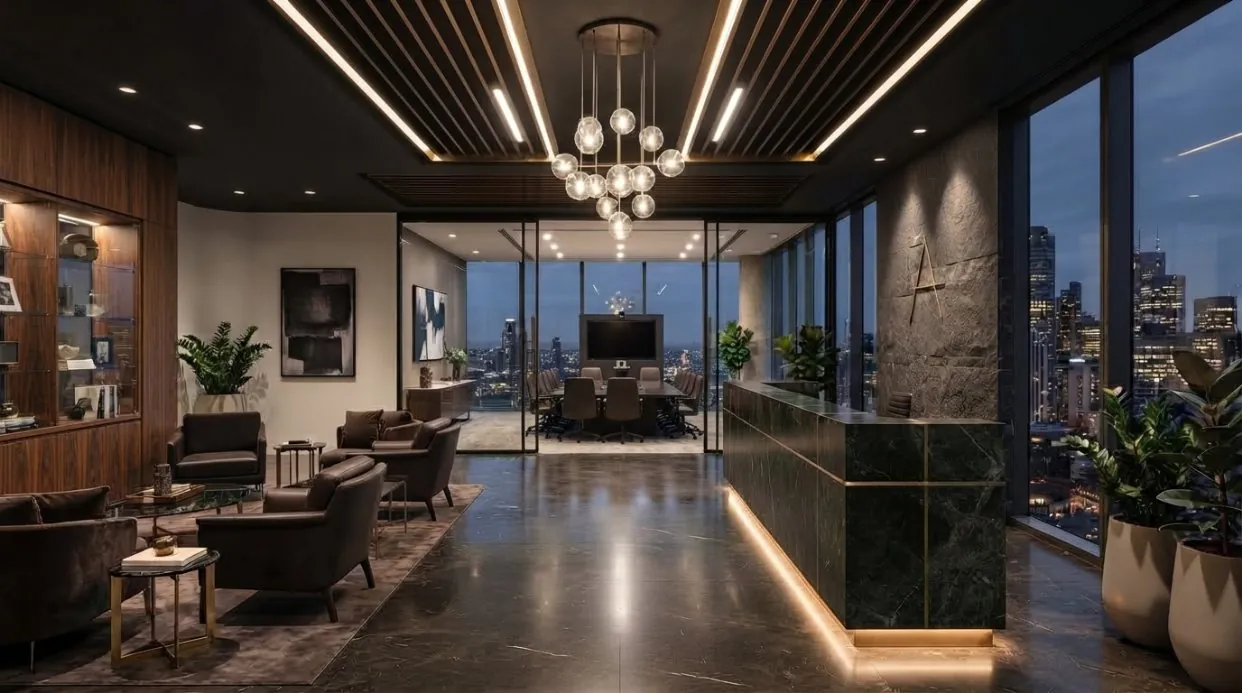 İstanbul Levent'te kurumsal ofis iç mimari tasarımı